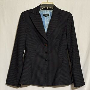 Bebe Black Pinstriped Women's Blazer Size 4